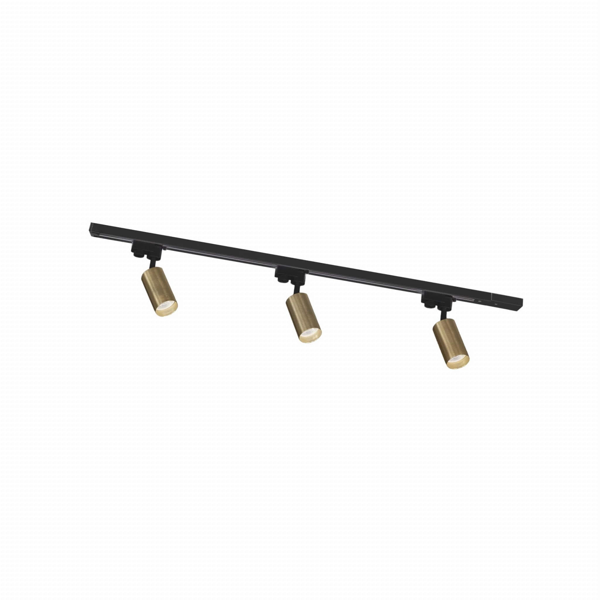 Zuma Line Black set de iluminat pe șină cu reflectoare 3x35 W negru-auriu 3552