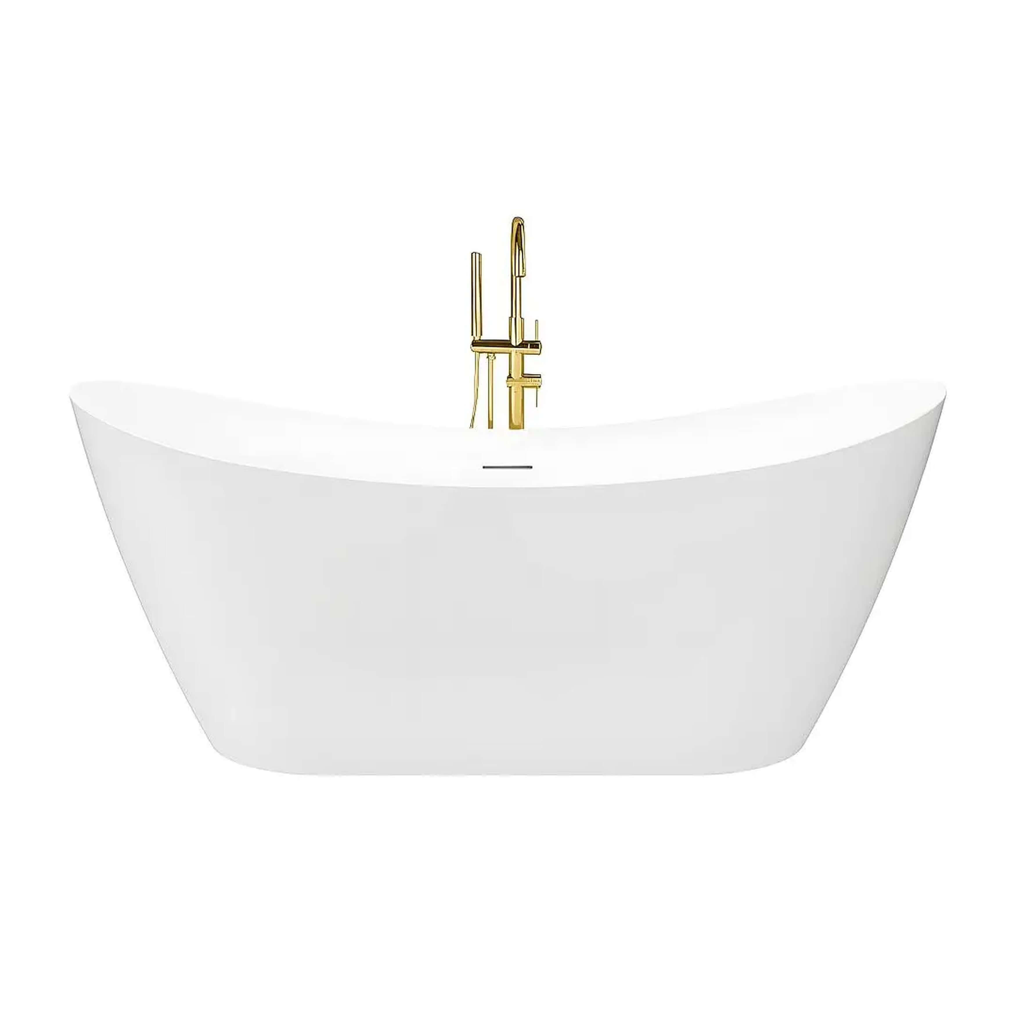 Rea Ferrano cadă freestanding 180x76 cm alb REA-W0082