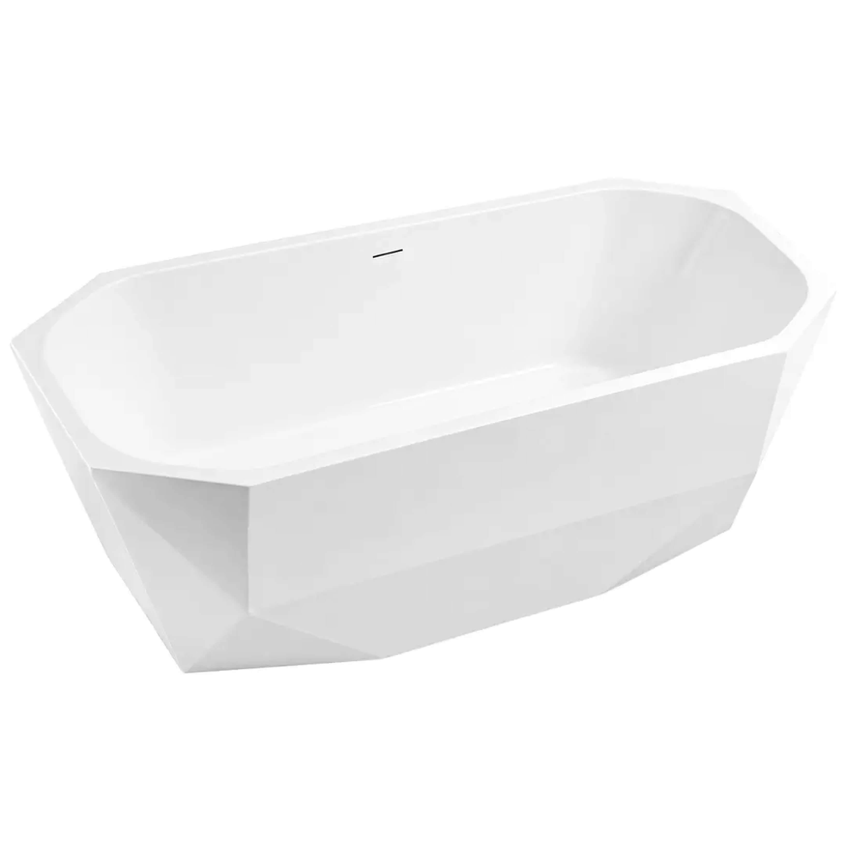 Rea Diamanti cadă freestanding 170x80 cm alb REA-W1864