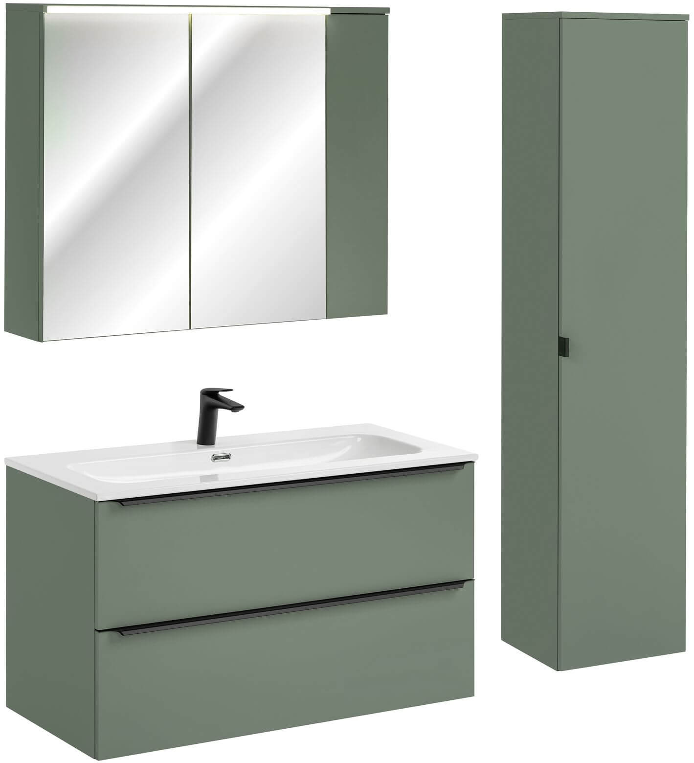 Set dulap Comad Sombra Green GREEN UN 84-80-2D, dulap Comad Sombra Green SOMBRA GREEN 82-100-46-2S, SOMBRA GREEN 80-40-1D, FLY WHITE GLOSS UM 100-46 DP ( E-8073-100 ), SOMBRA GREEN 83-20-1D, NIAGARA UM 03 BLACK 86001B