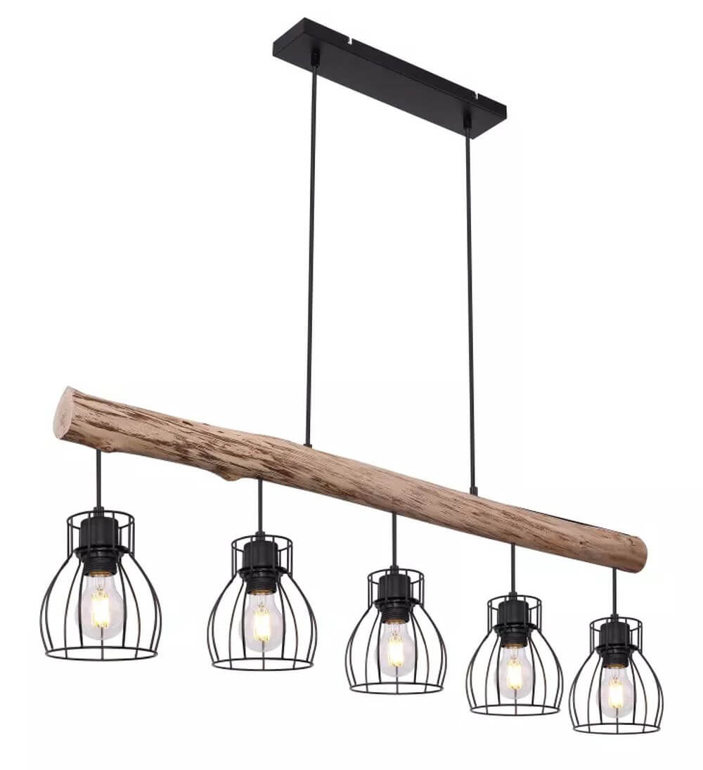 Globo Lighting Mina lampă suspendată 5x40 W negru 15326-5N