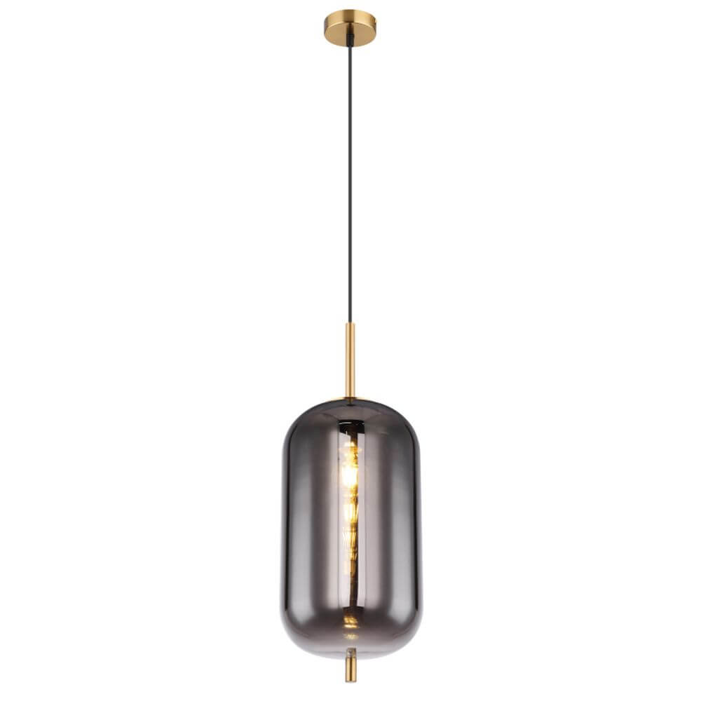 Globo Lighting Blacky I lampă suspendată 1x60 W alamă-fumuriu 15345H2MM