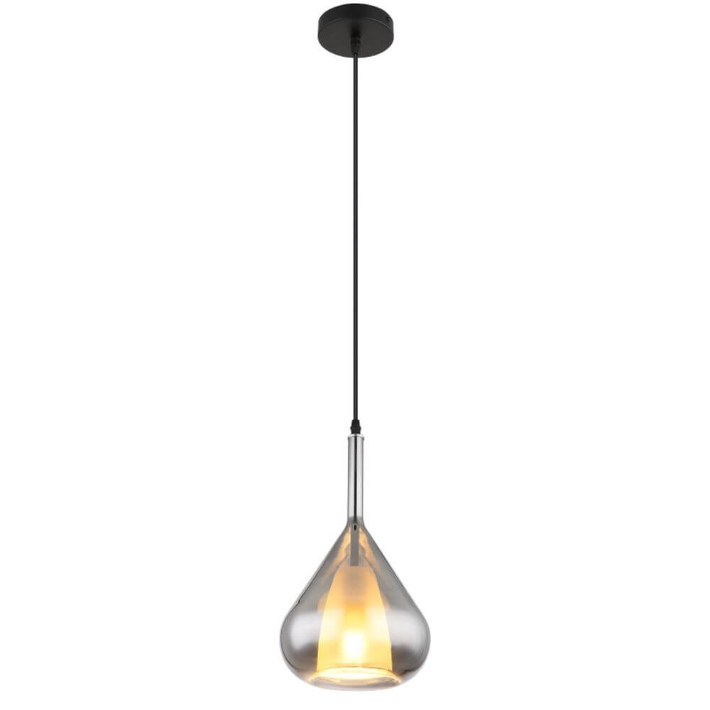 Globo Lighting Geeky lampă suspendată 1x60 W negru-fumuriu 15542