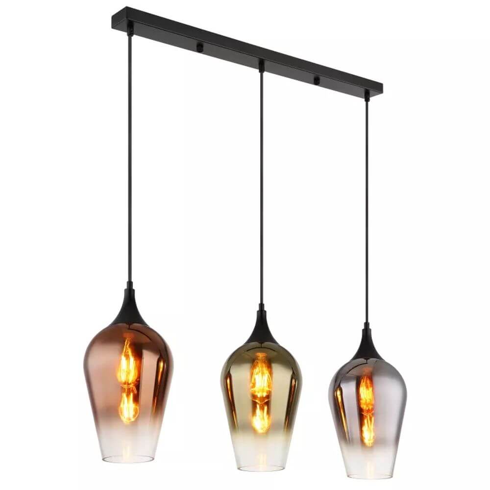 Globo Lighting Lavus lampă suspendată 3x60 W negru 15552-3H