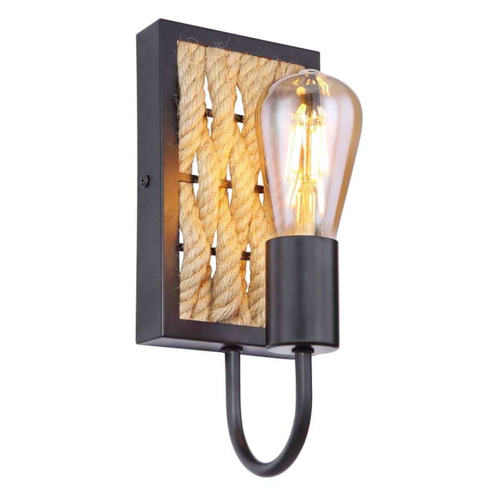 Globo Lighting Halia lampă de perete 1x60 W negru-maro 15679W
