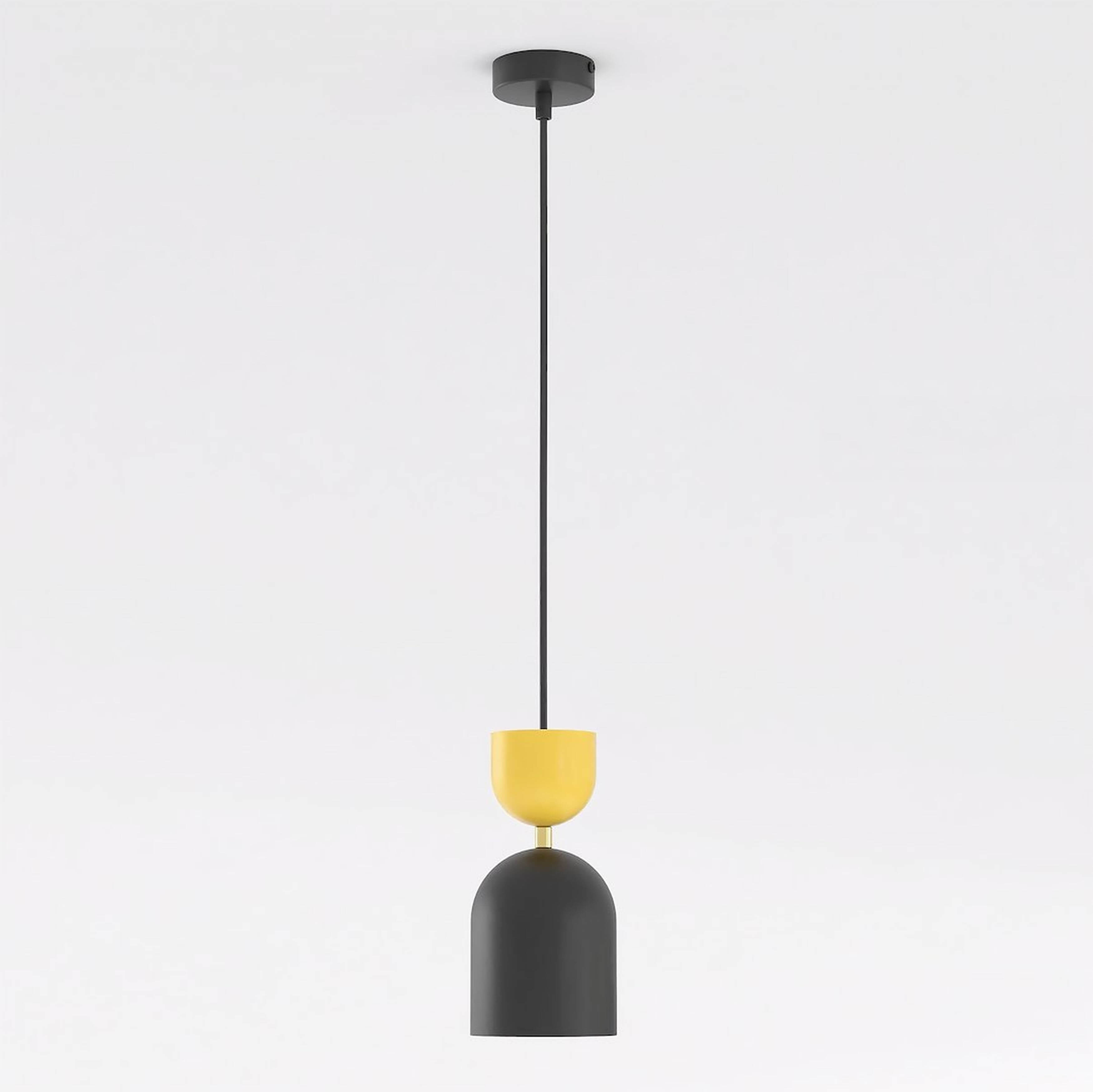 Emibig Gaudi lampă suspendată 1x10 W negru-portocală 1739/1