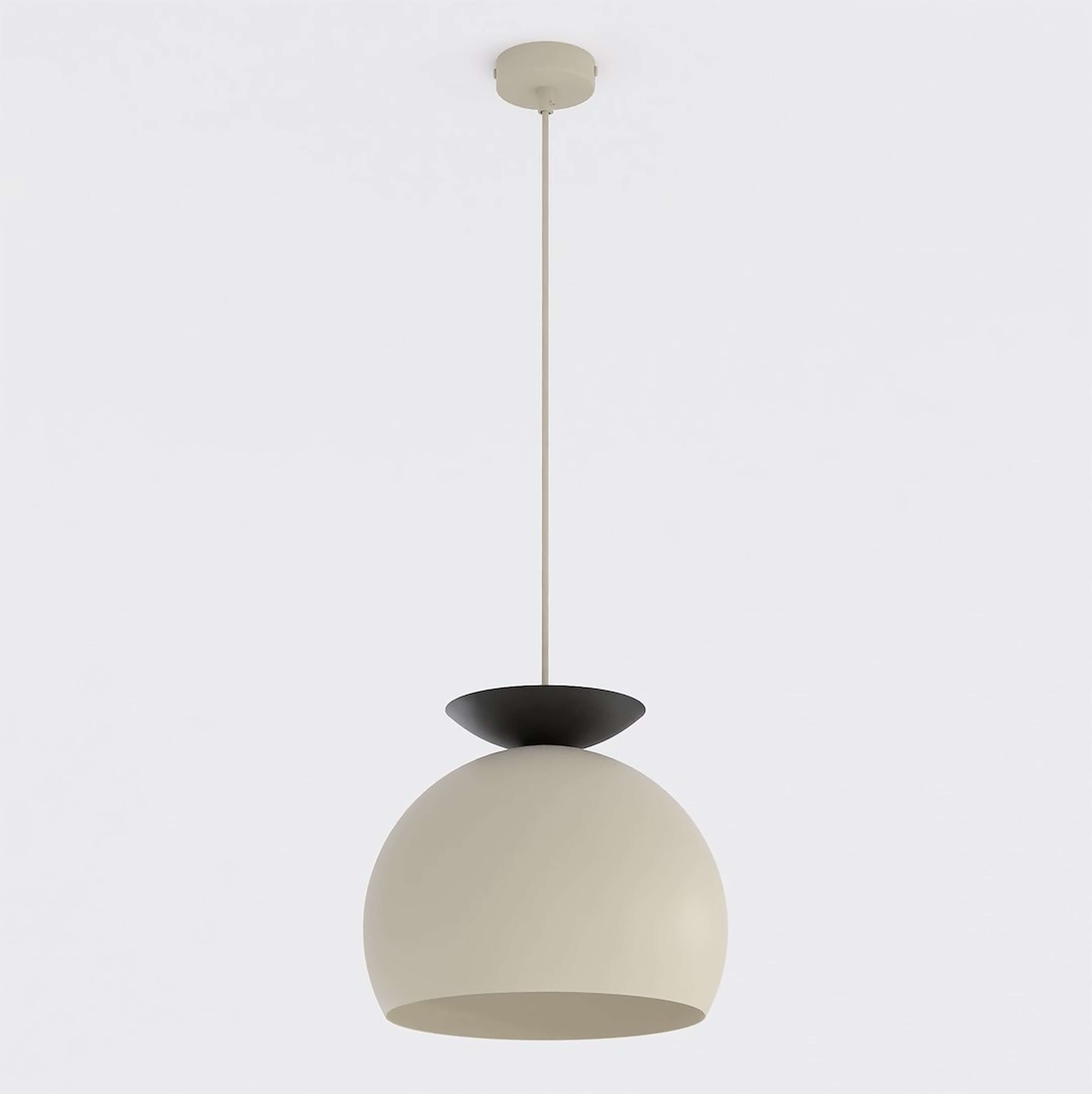 Emibig Geo lampă suspendată 1x15 W negru-bej 1756/1