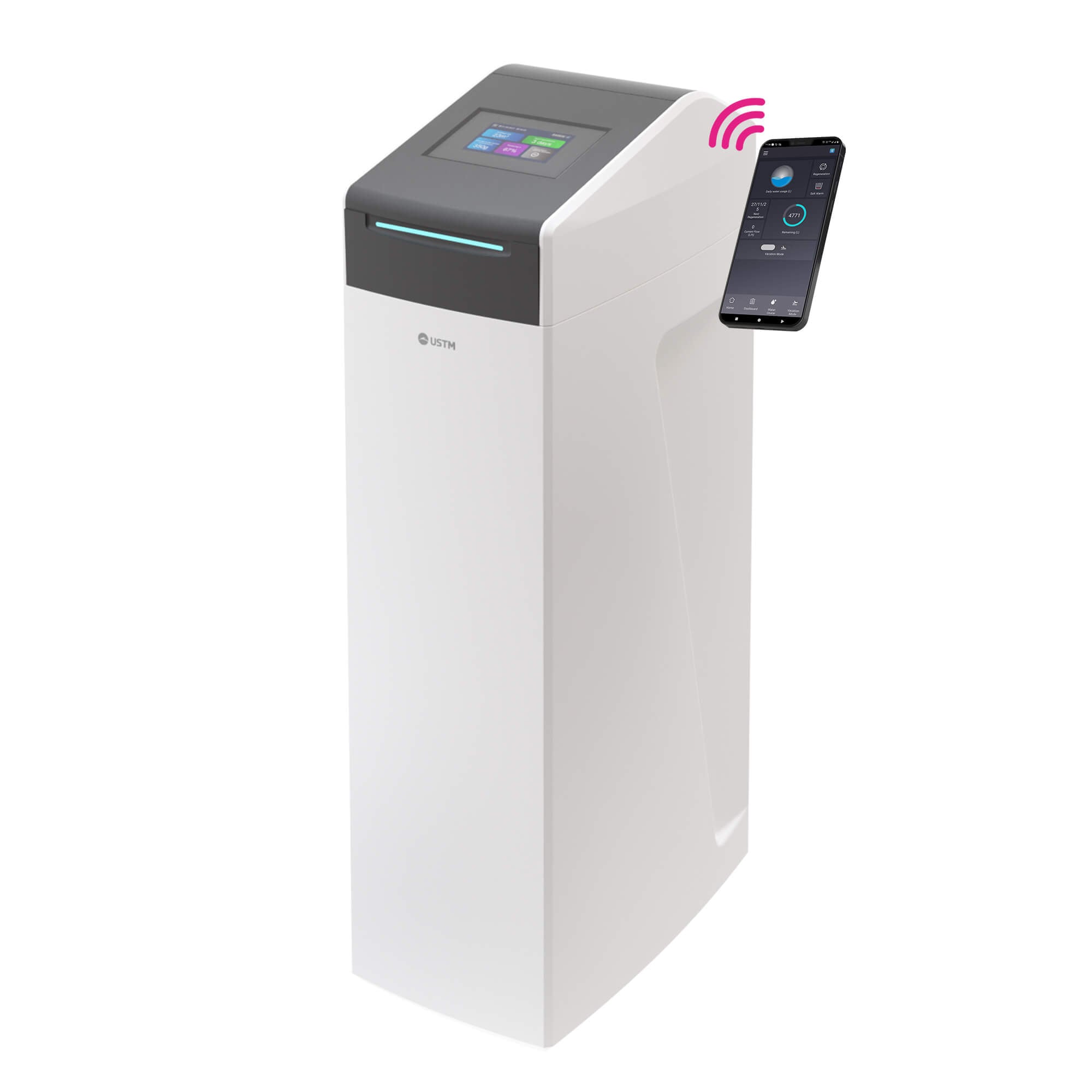 USTM Laser Touch Screen stații dedurizare apă WS-30-LCD-LASER