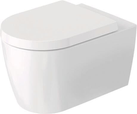Duravit ME by Starck vas wc cu capac soft-close agăţat fără margine alb lucios 490709AAA1