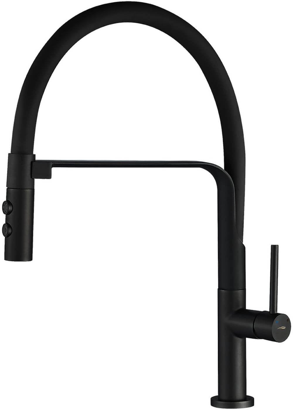 Kuchinox Siluetto baterie bucătărie pe picior negru BQU_B78D