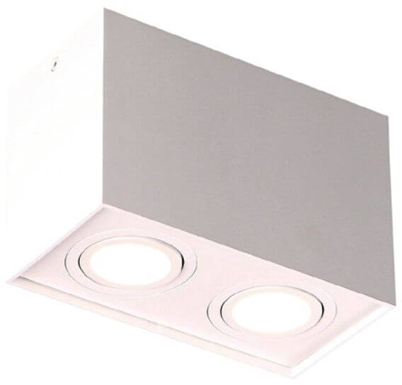 MaxLight Basic Square lampă de tavan 2x50 W alb C0088