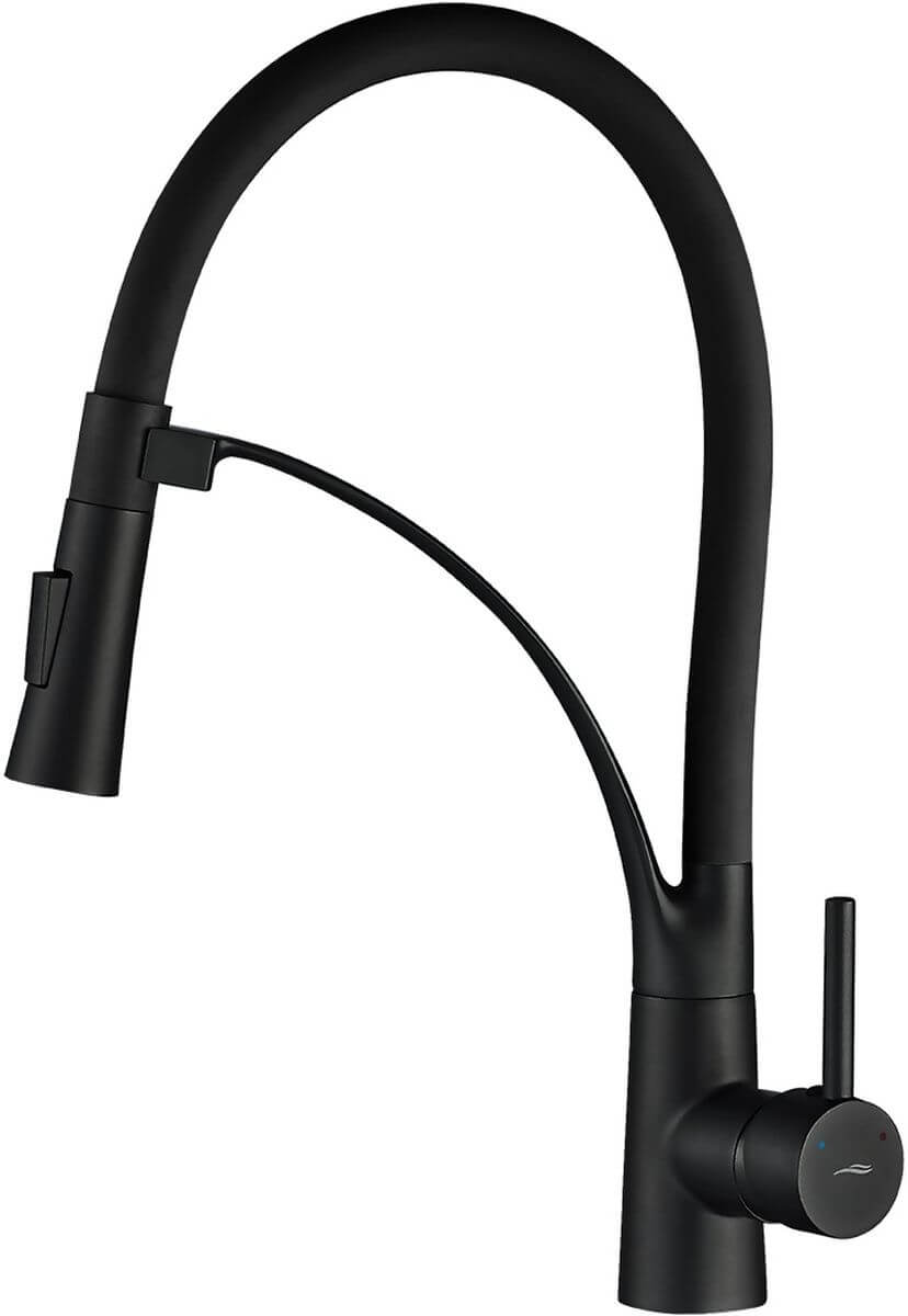 Kuchinox Olor baterie bucătărie pe picior negru BKR_B78D