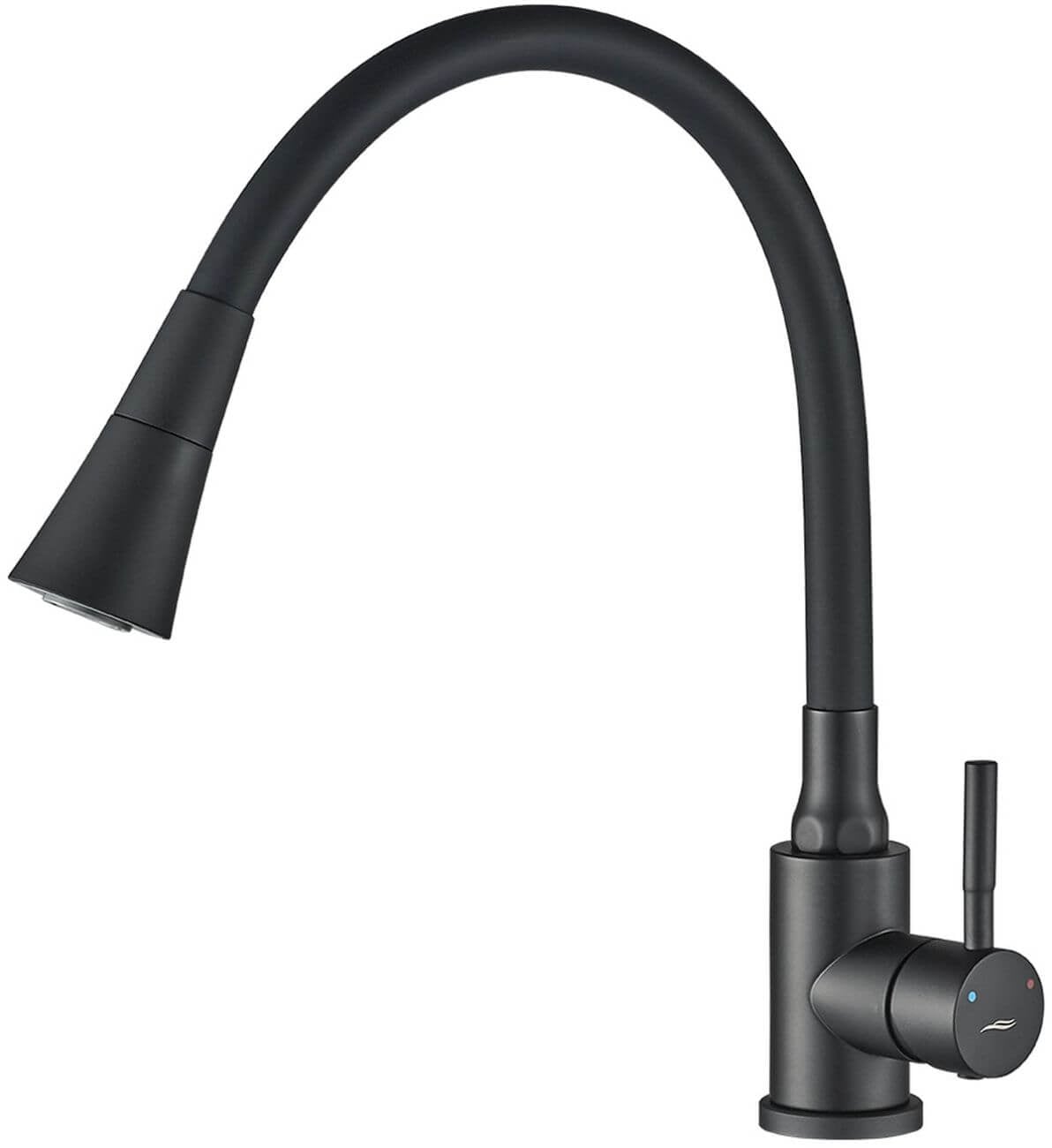 Kuchinox Selva baterie bucătărie pe picior negru BSK_762D