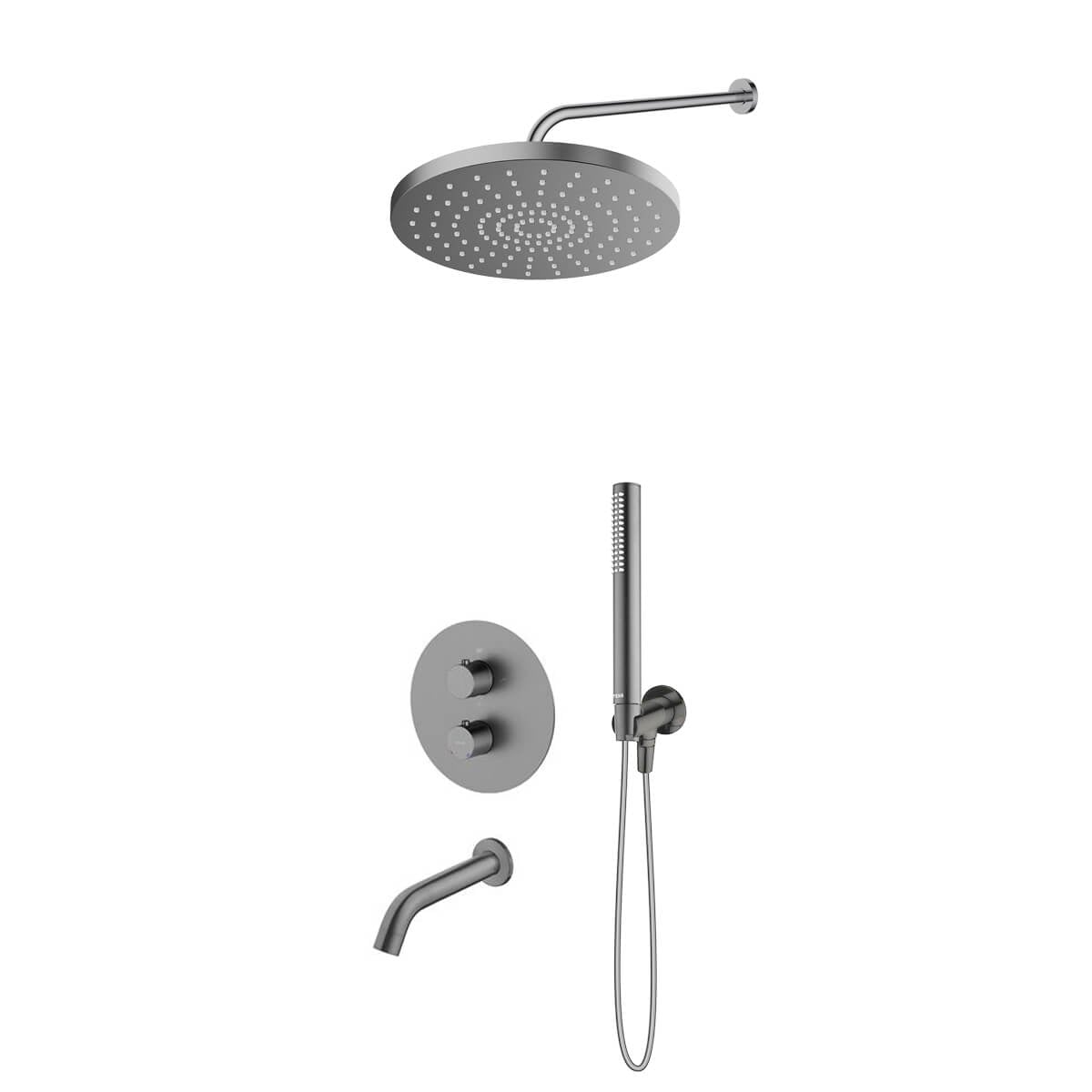 Set baterie cadă-duș Oltens Katla 34600400, cap de duș Oltens Alvo 37011400, 39100400, 39402400, 39304400, 37102400, 37200400