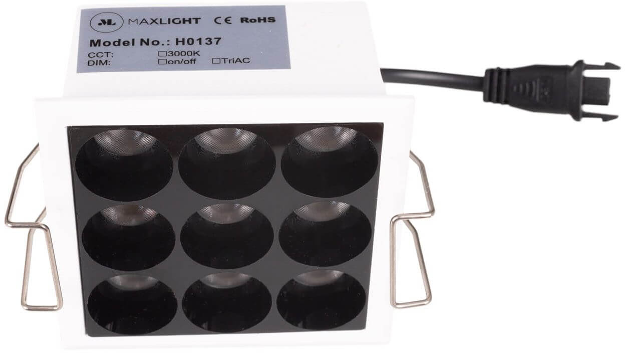 MaxLight X-Line lampă de tavan x6 W alb-negru H0137