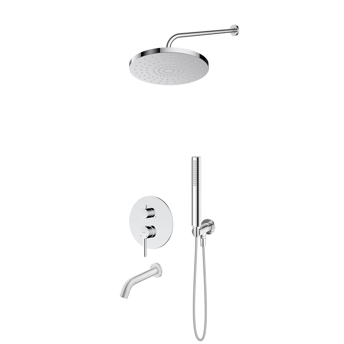 Set baterie cadă-duș Oltens Molle 34113100, cap de duș Oltens Pluva 37010100, 39100100, 39400100, 37102100, 39304100, 37200100