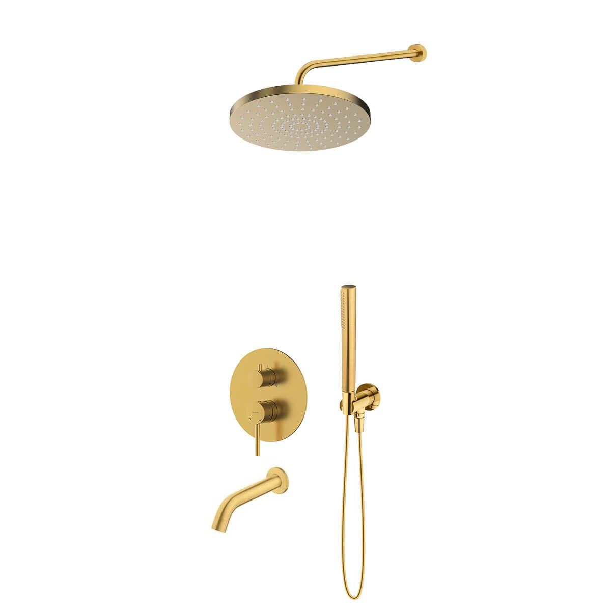 Set baterie cadă-duș Oltens Molle 34113810, cap de duș Oltens Pluva 37010810, 39100810, 39402810, 39305810, 37106810, 37203800