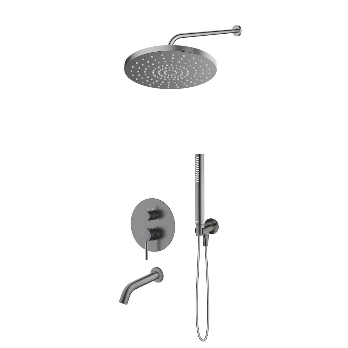 Set baterie cadă-duș Oltens Molle 34113400, cap de duș Oltens Alvo 37011400, 39100400, 39402400, 39304400, 37102400, 37200400
