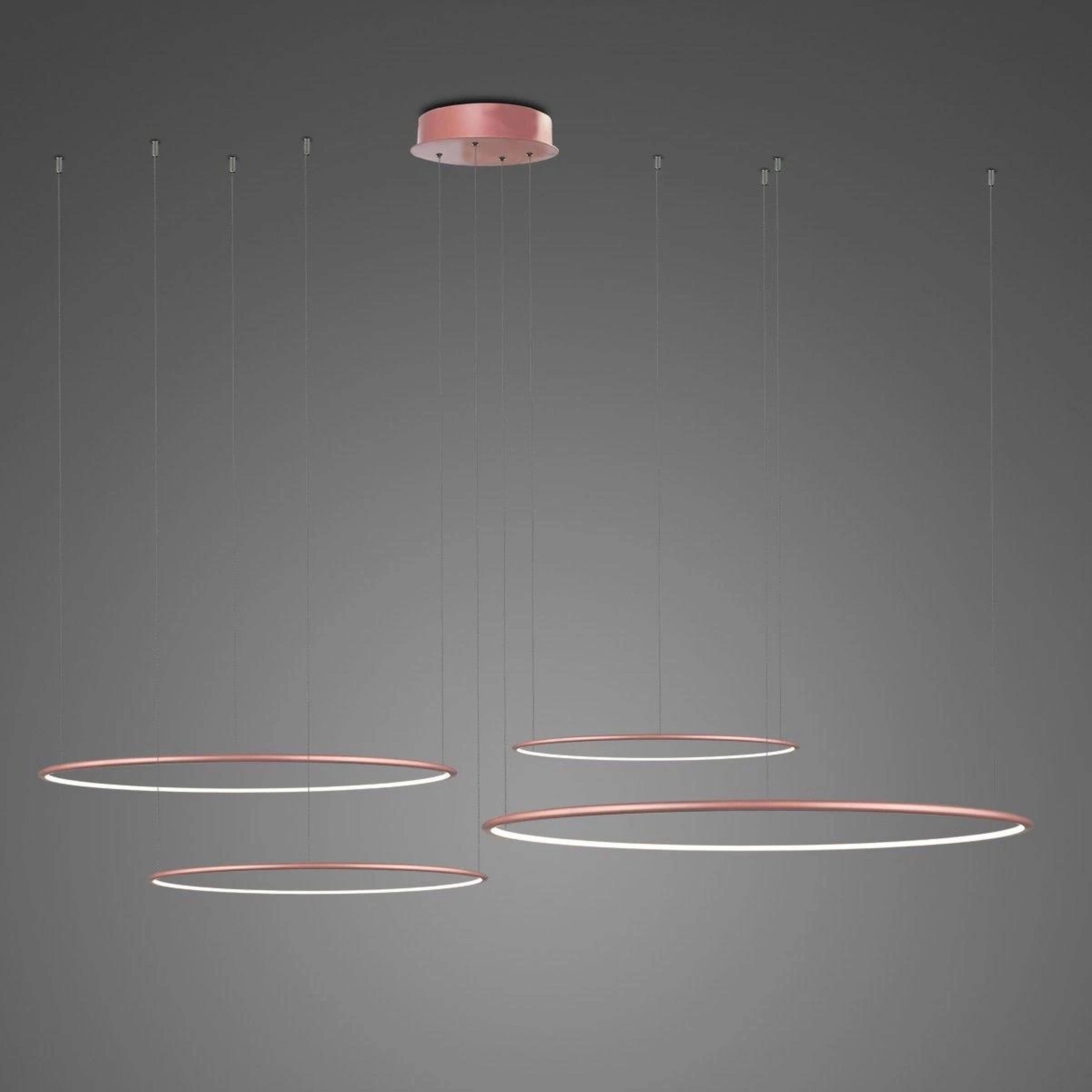 Altavola Design Ledowe Okręgi lampă suspendată 4x W aur roz LA084/CO4_100_in_4k_rose_gold_Dali