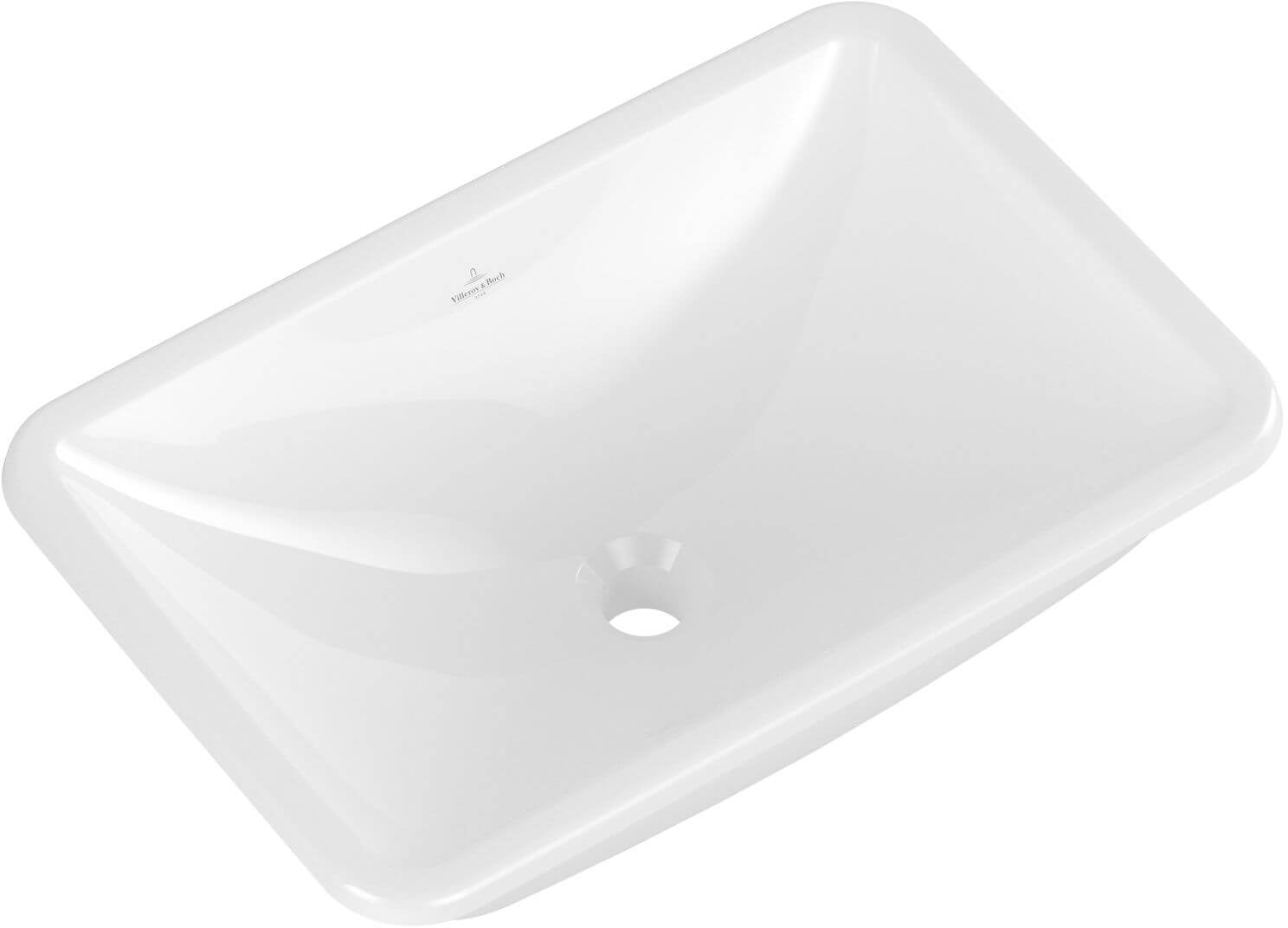 Villeroy & Boch Loop & Friends lavoar 60.5x41 cm dreptunghiular încastrat alb luciu 4A650101