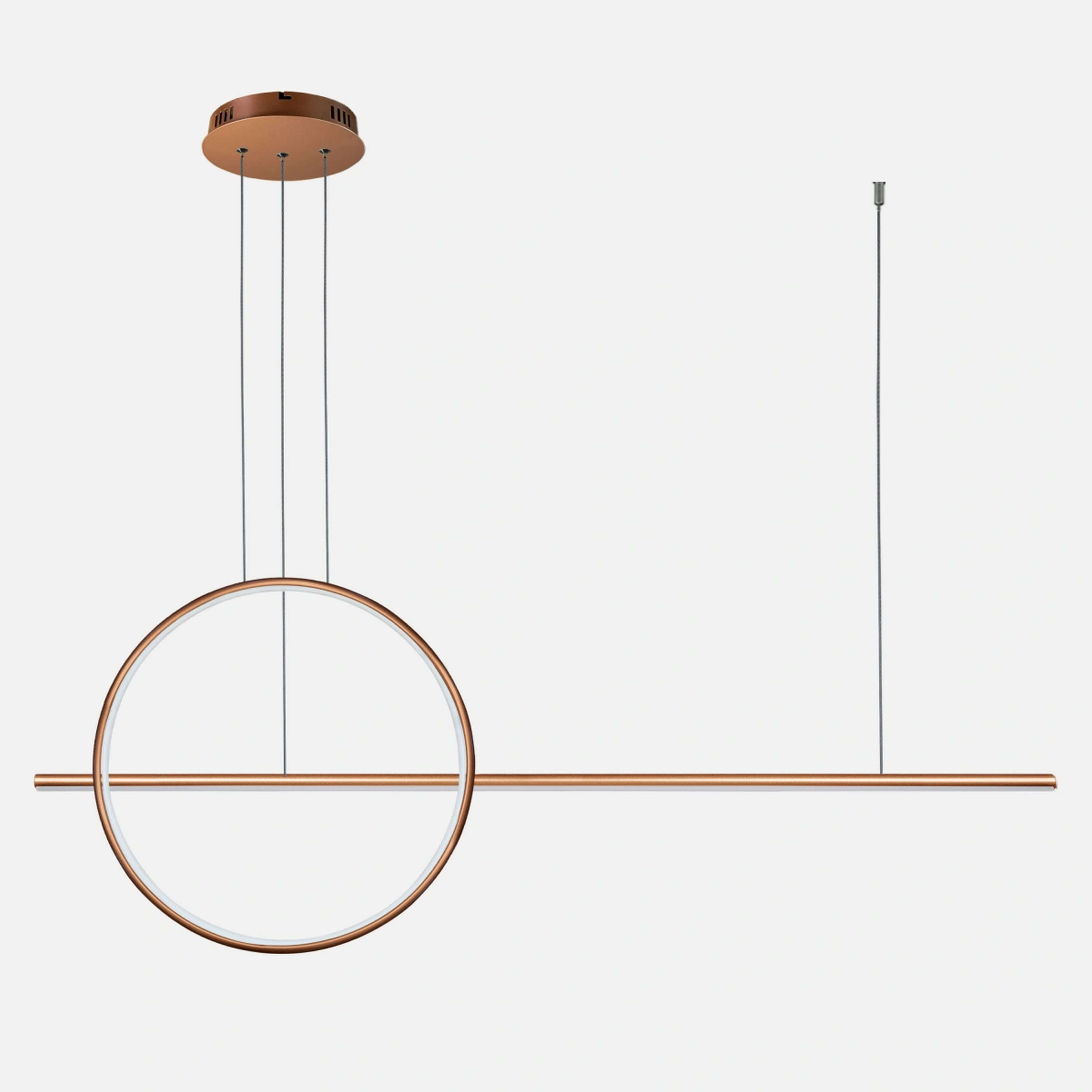 Altavola Design Ledowe Okręgi lampă suspendată 2x30 W cupru LA087/PX120_40_4k_copper