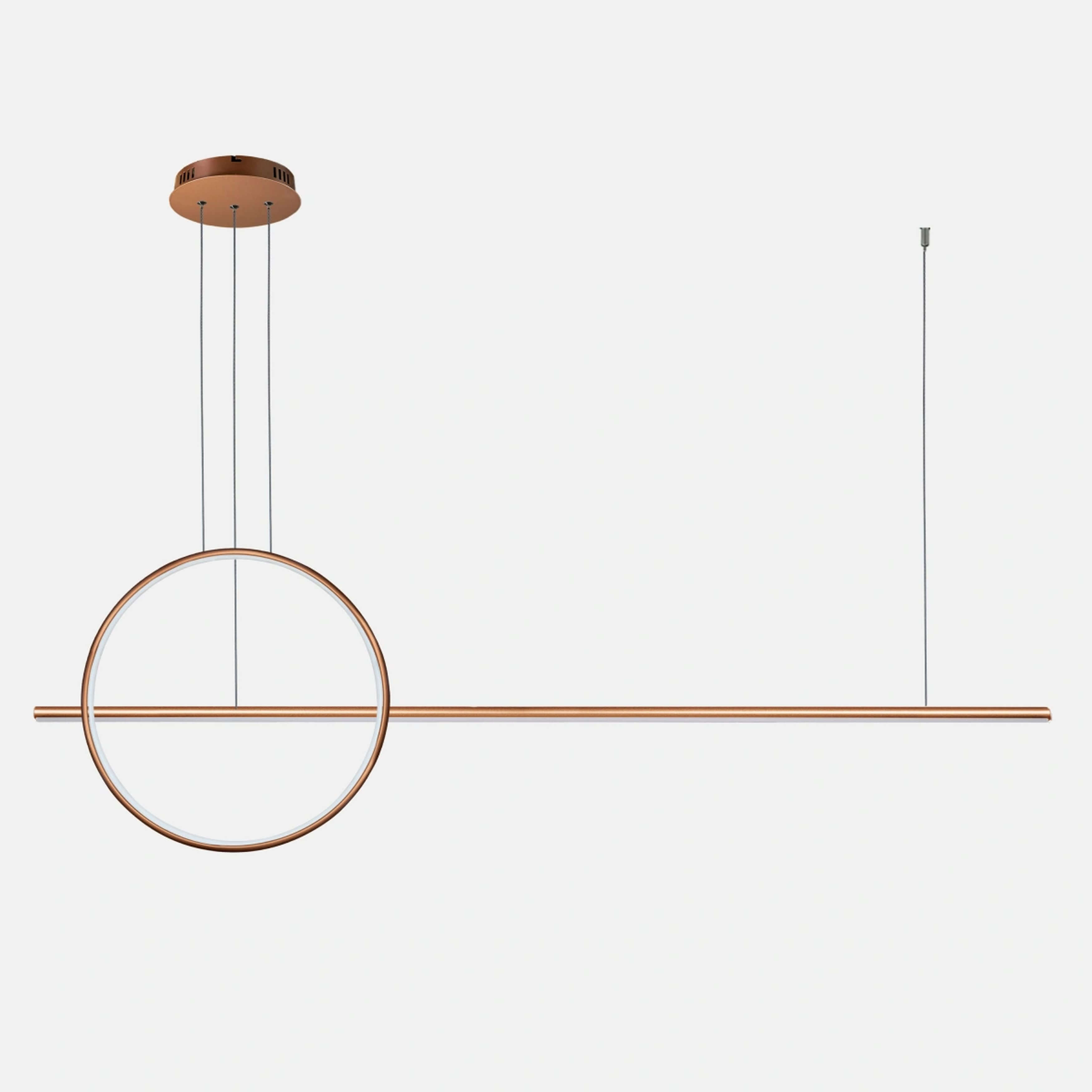 Altavola Design Ledowe Okręgi lampă suspendată 1x23 W cupru LA087/PX143_40_4k_copper_dimm