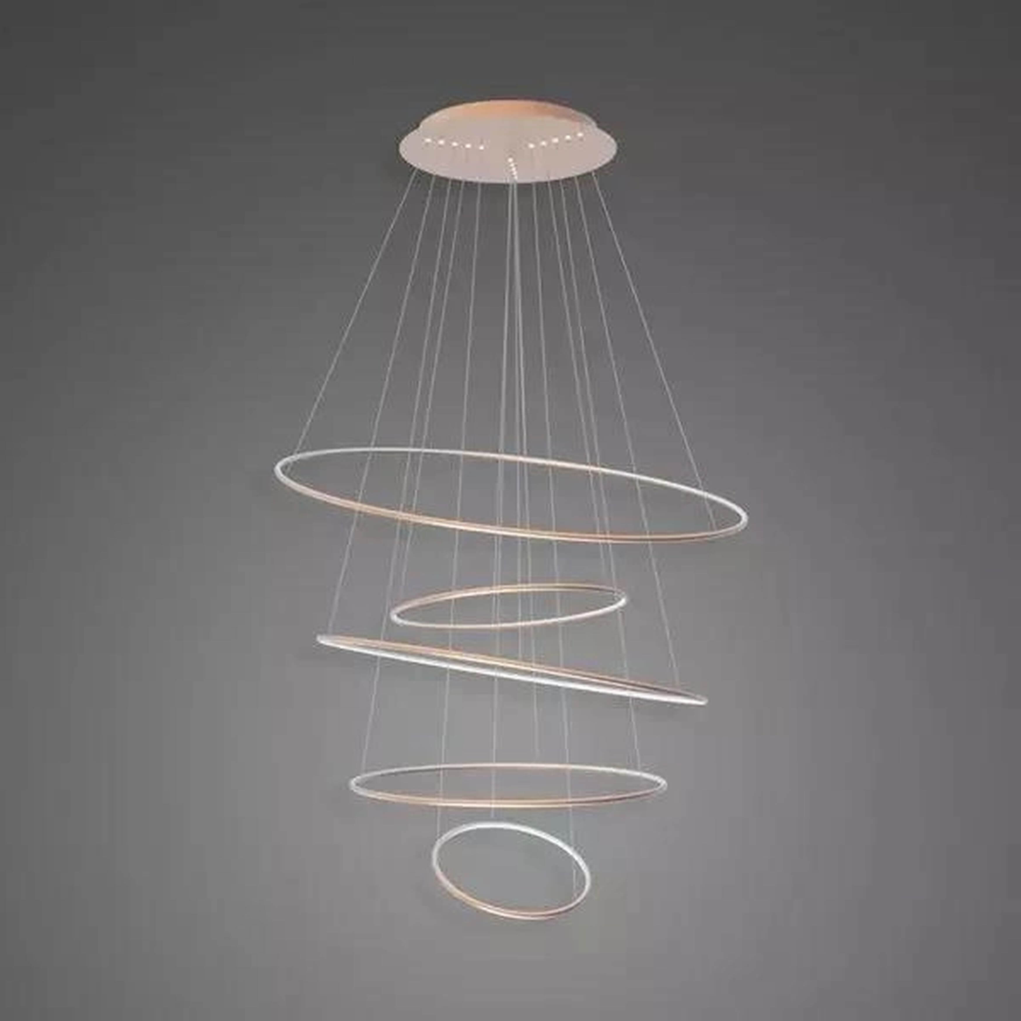 Altavola Design Ledowe Okręgi lampă suspendată 5x151 W cupru LA085/P_120_in_3k_copper