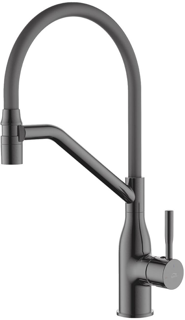 Laveo Colina baterie bucătărie pe picior grafit/gri BCO_978D