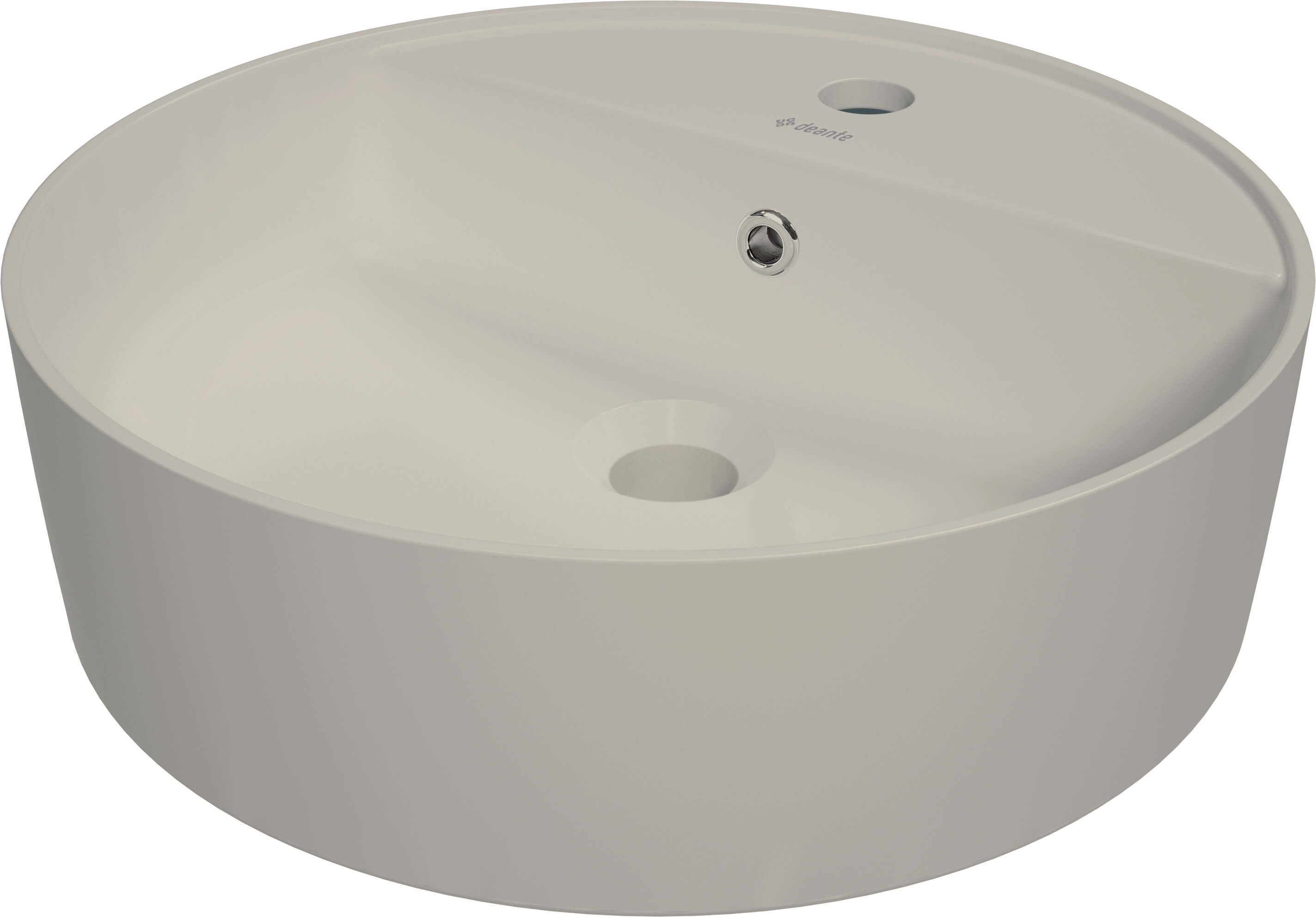 Deante Round lavoar 42.2x40.8 cm ovale de blat maro/bej mat CGR_5U4B