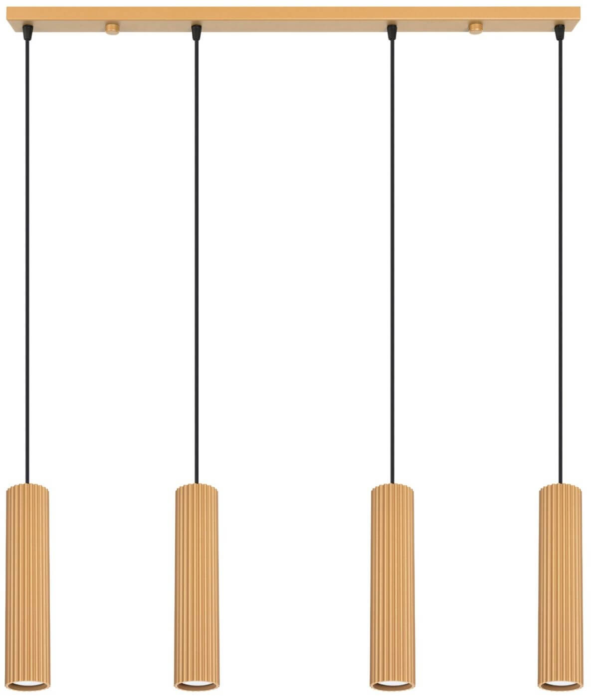 Sollux Lighting Karbon lampă suspendată 4x10 W auriu SL.2002