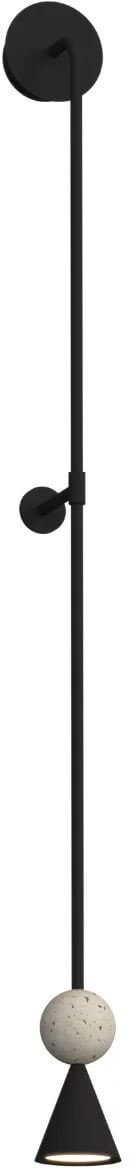 MaxLight Bingo lampă de perete 1x8 W negru W0447