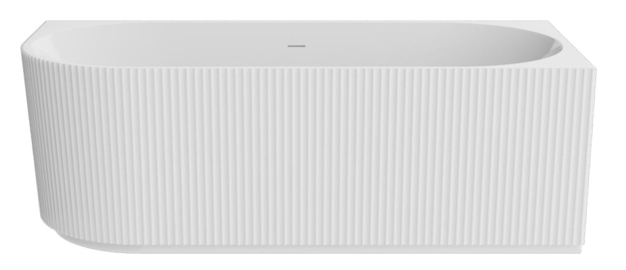 Besco Denaya cadă de perete 150x75 cm ovală alb #WAS-150-DPC