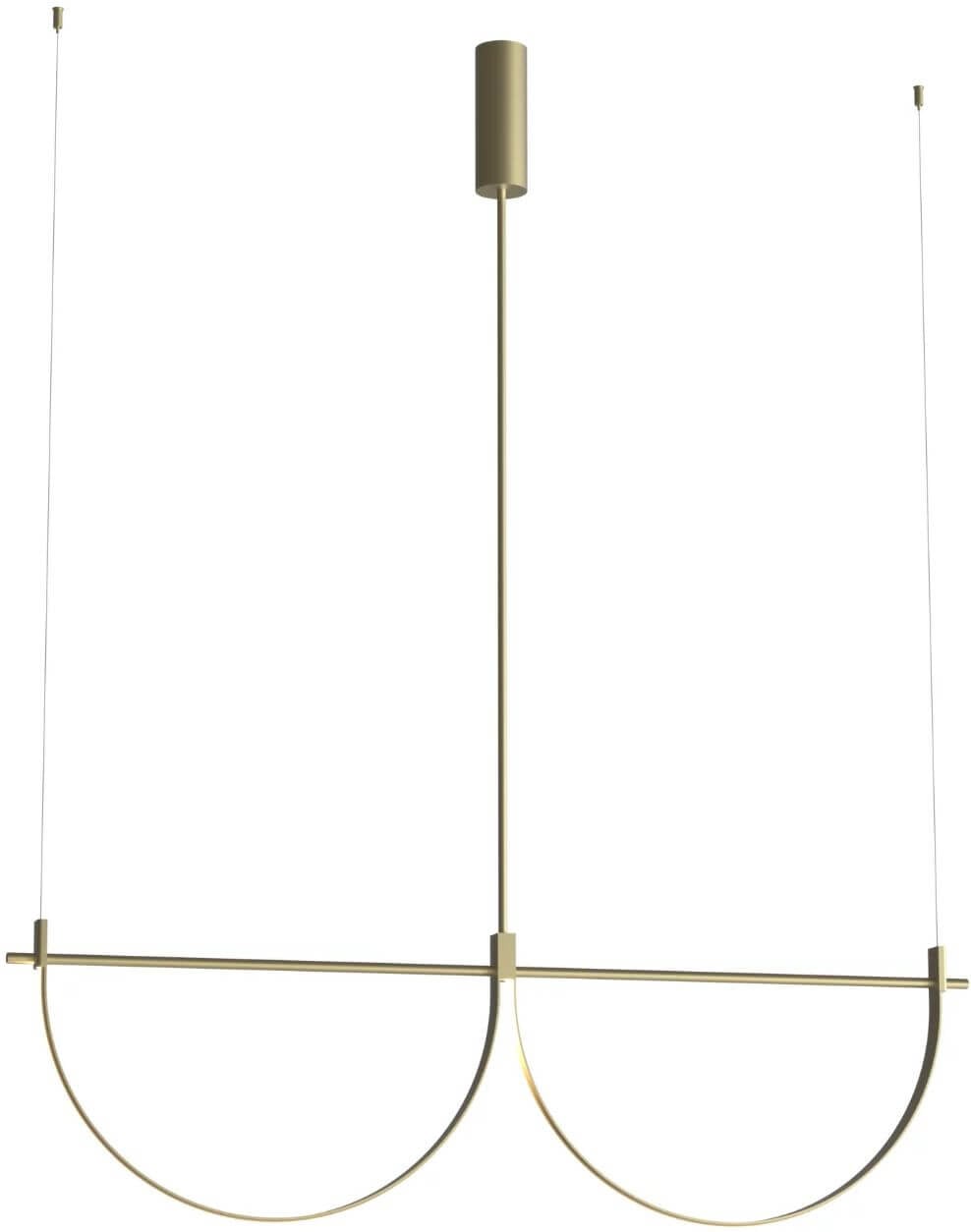 MaxLight Victoria lampă suspendată 2x40 W auriu P0689