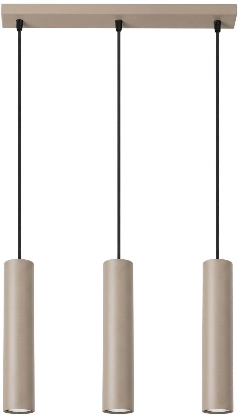 Sollux Lighting lampă suspendată 3x10 W bej SL.2079