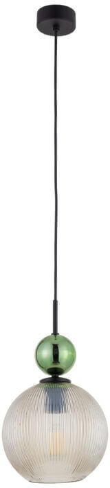 TK Lighting Sophia Green Cognac lampă suspendată 1x15 W negru-verde 10930