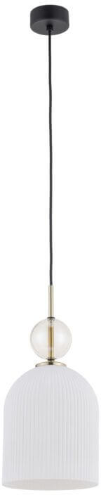 TK Lighting Sophia Cognac White lampă suspendată 1x15 W alb-auriu 11374