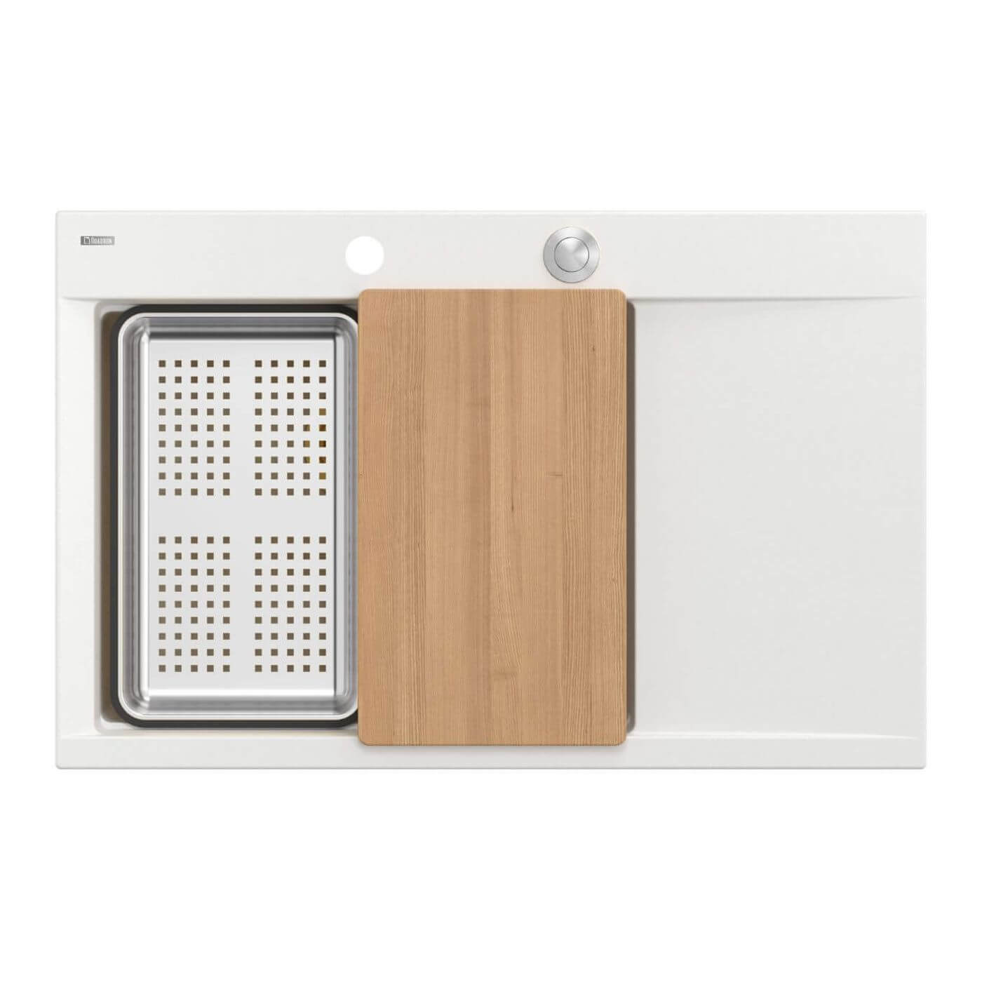 Quadron Josh chiuveta graniteq 78x50 cm alb HCQJ7850U1_BS_P2O