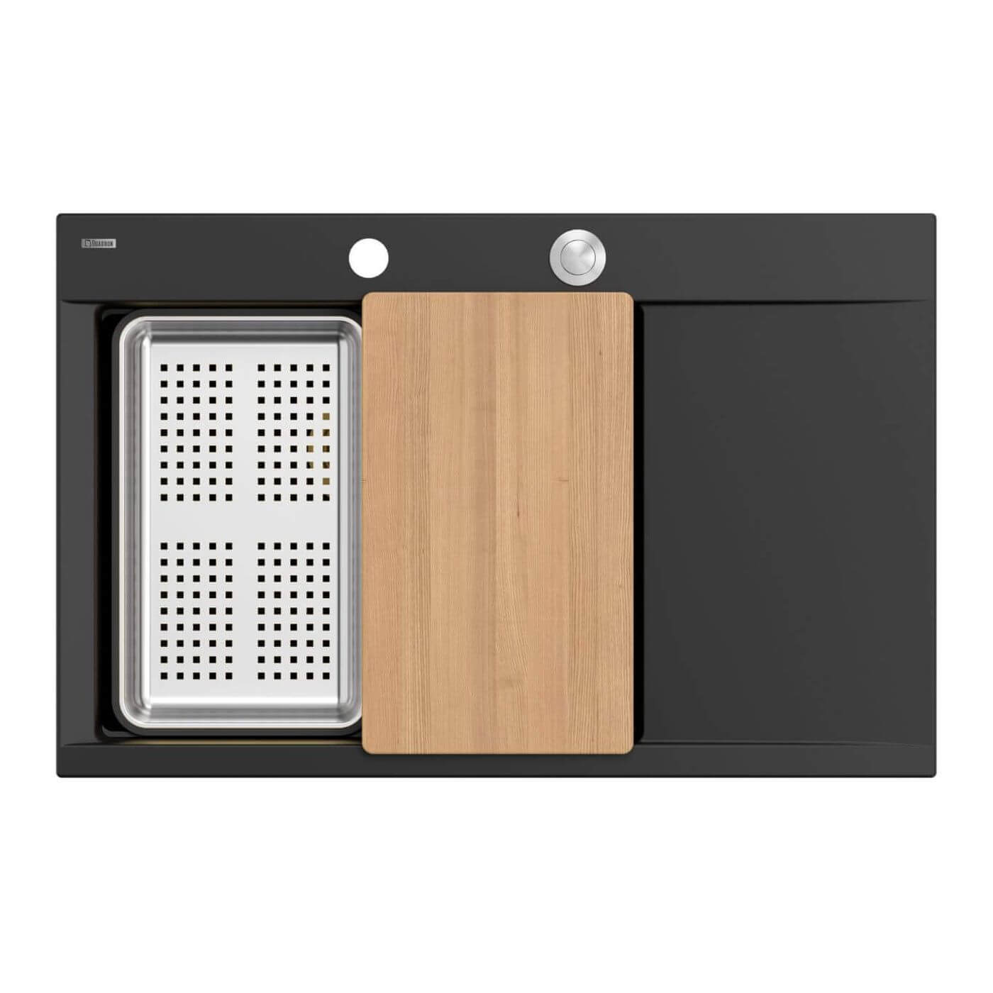 Quadron Josh chiuveta graniteq 78x50 cm negru HCQJ7850U7_BS_P2O