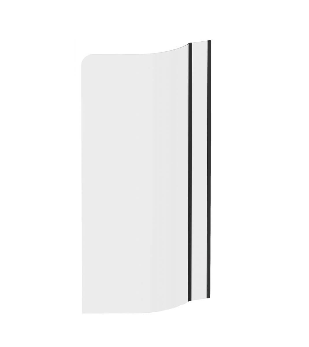 Ravak ARC paravan cadă 80 cm o piesă negru mat/sticlă transparentă 7Q7V03R0Y1