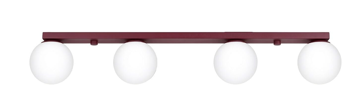 Sollux Lighting lampă de tavan 4x8 W burgundia SL.2253