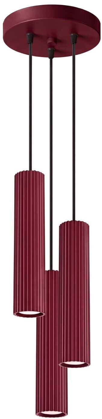 Sollux Lighting Karbon lampă suspendată 3x10 W burgundia SL.2303