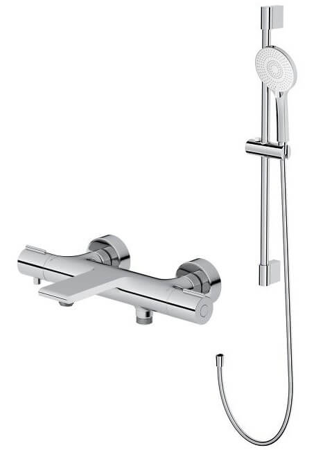 Set baterie cadă-duș Cersanit Virgo S951-561, set de duș Cersanit Virgo S951-854