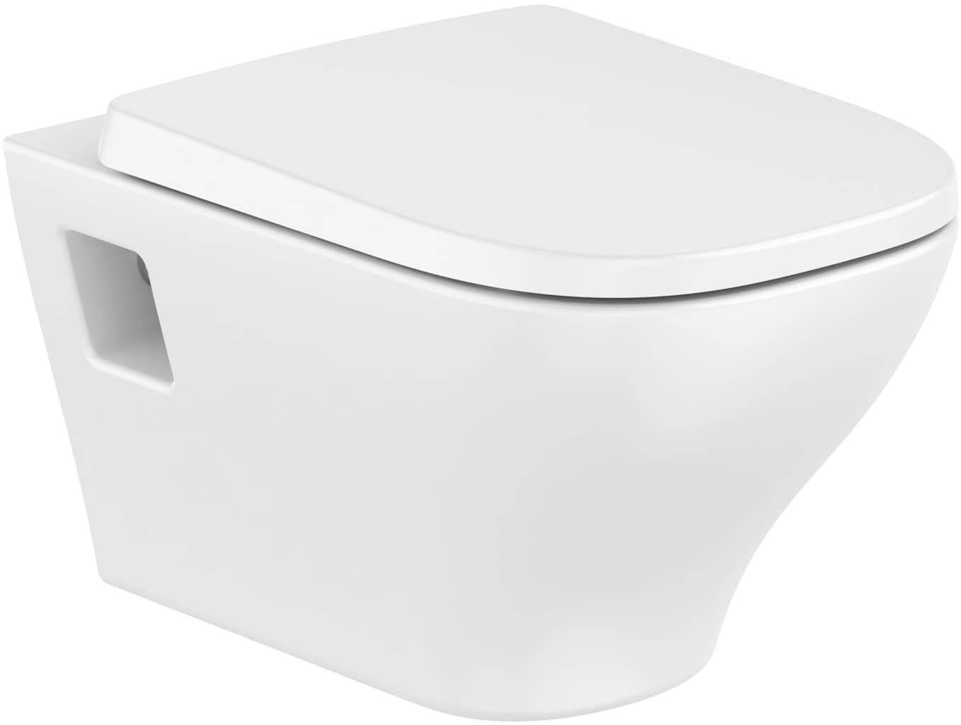 Set vas WC Roca Optica A346V14000, capac WC Roca Optica A801F72002