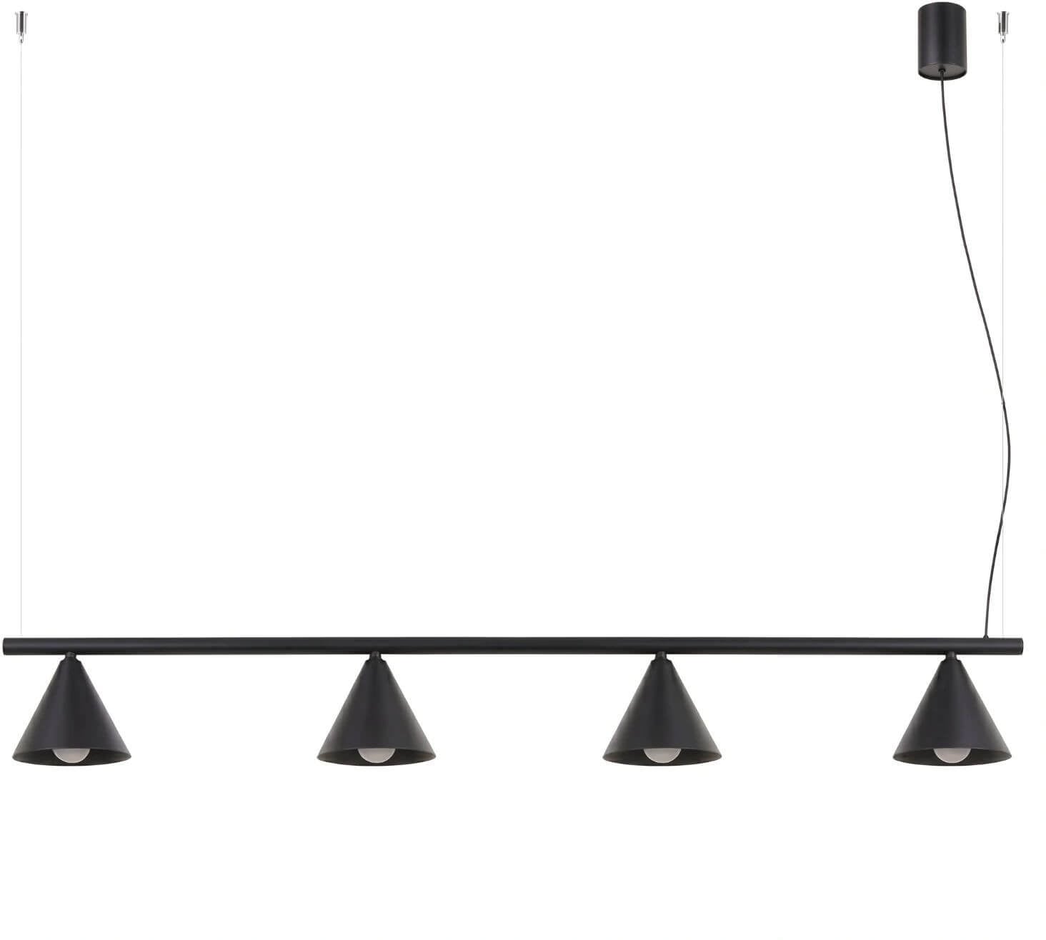 Sollux Lighting Nox lampă suspendată 4x10 W negru SL.2552