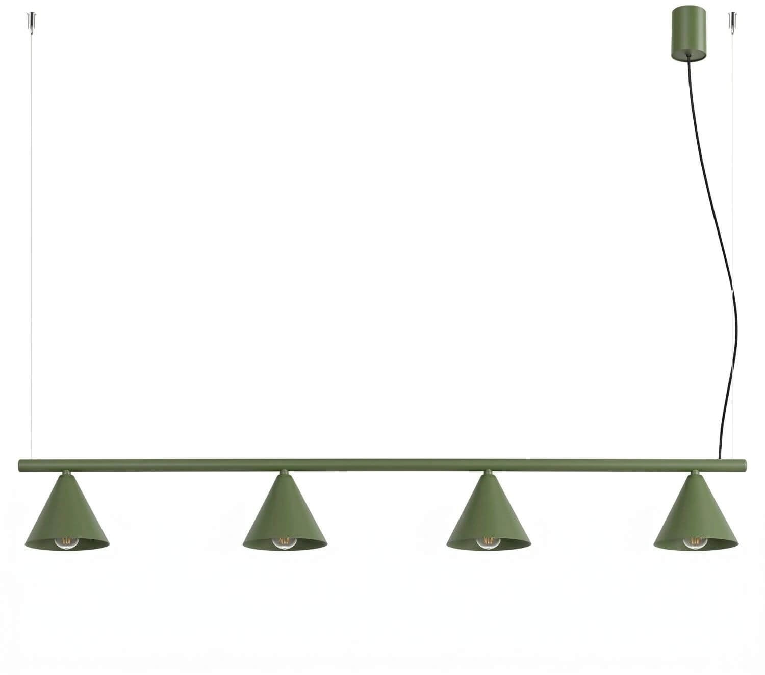 Sollux Lighting Nox lampă suspendată 4x10 W verde SL.2555
