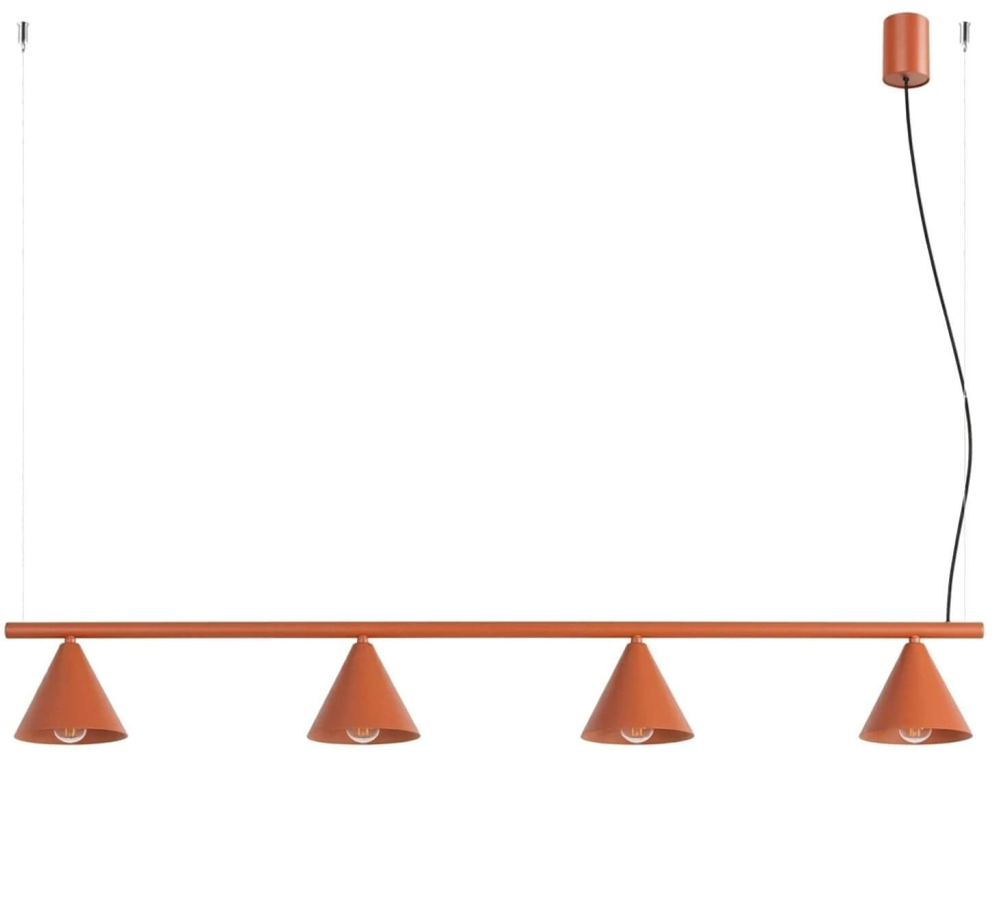 Sollux Lighting Nox lampă suspendată 4x10 W roșu SL.2556