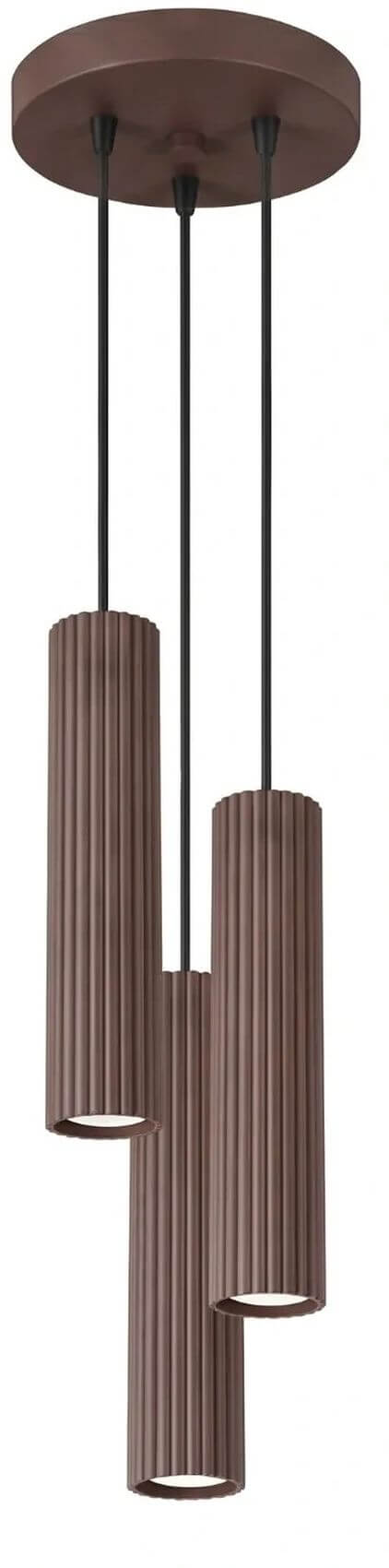 Sollux Lighting Karbon lampă suspendată 3x10 W maro SL.2342