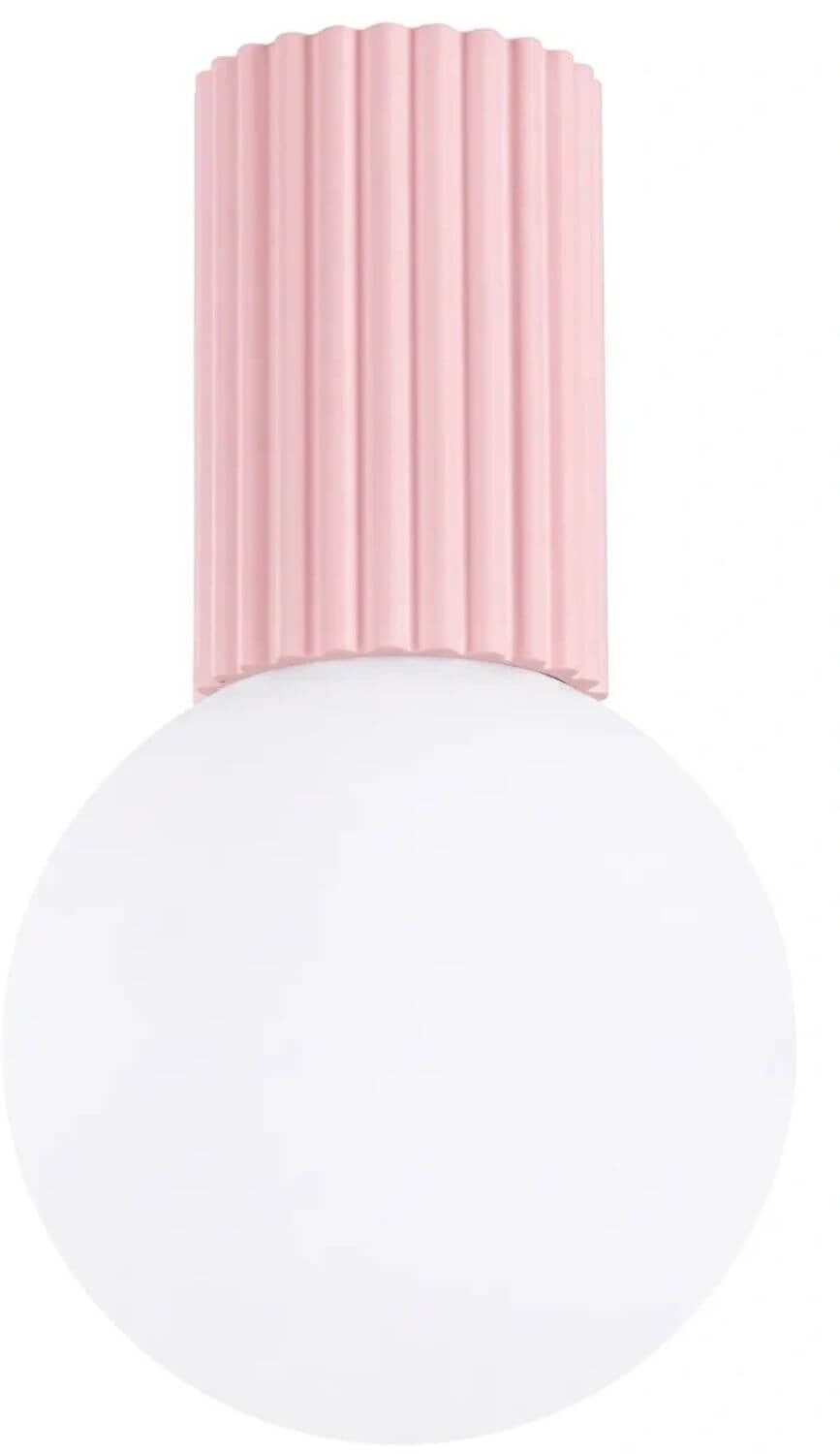 Sollux Lighting Halo lampă de tavan 1x8 W alb-roz SL.2386
