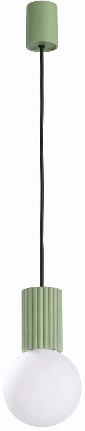 Sollux Lighting Halo lampă suspendată 1x8 W alb-verde SL.2390