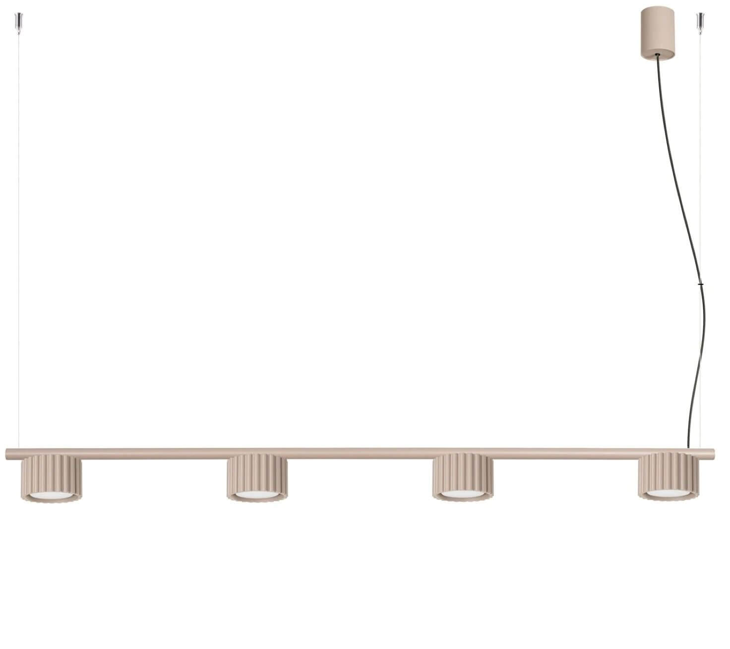 Sollux Lighting Aura lampă suspendată 4x10 W bej SL.2702